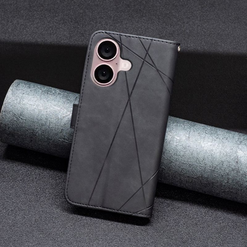 Pokrowce iPhone 16 Plus Binfen Color Wzór Geometryczny