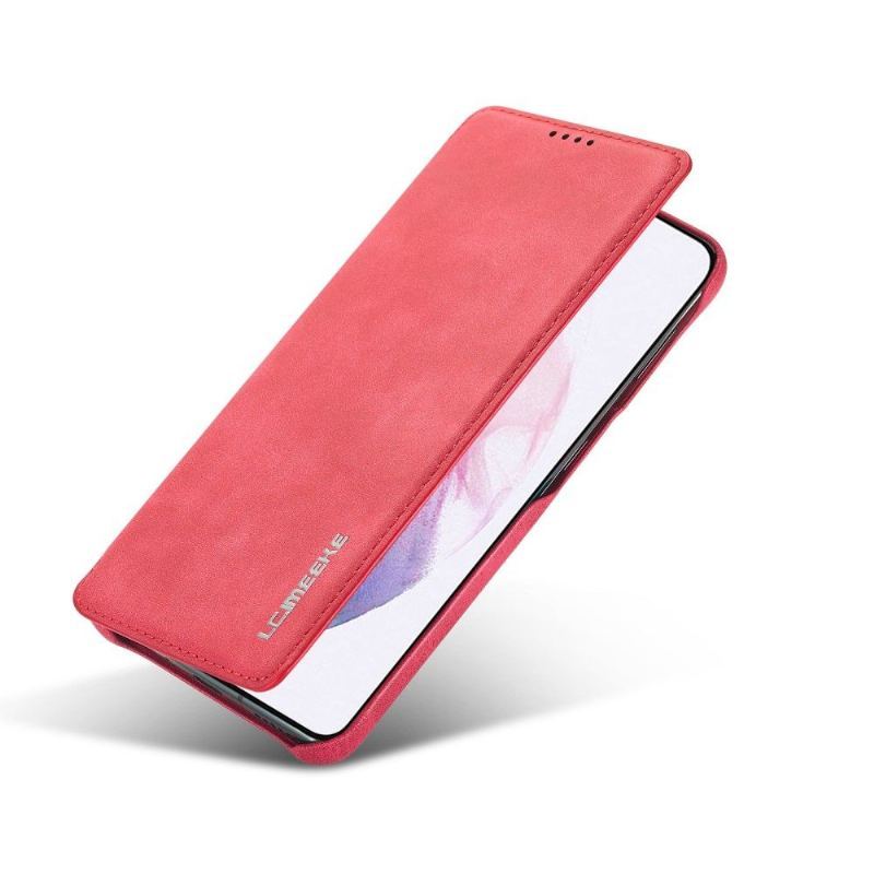Etui Folio do Samsung Galaxy S21 Plus 5G Classic Solidny Garnitur Ze Sztucznej Skóry