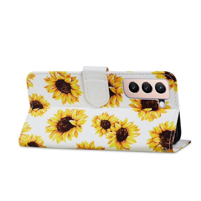Etui Folio do Samsung Galaxy S21 Plus 5G Kwiat Słonecznika