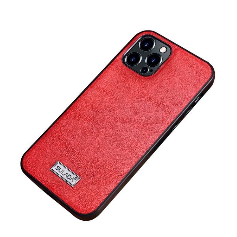 Etui do iPhone 13 Pro Classic Sulada Efekt Skóry