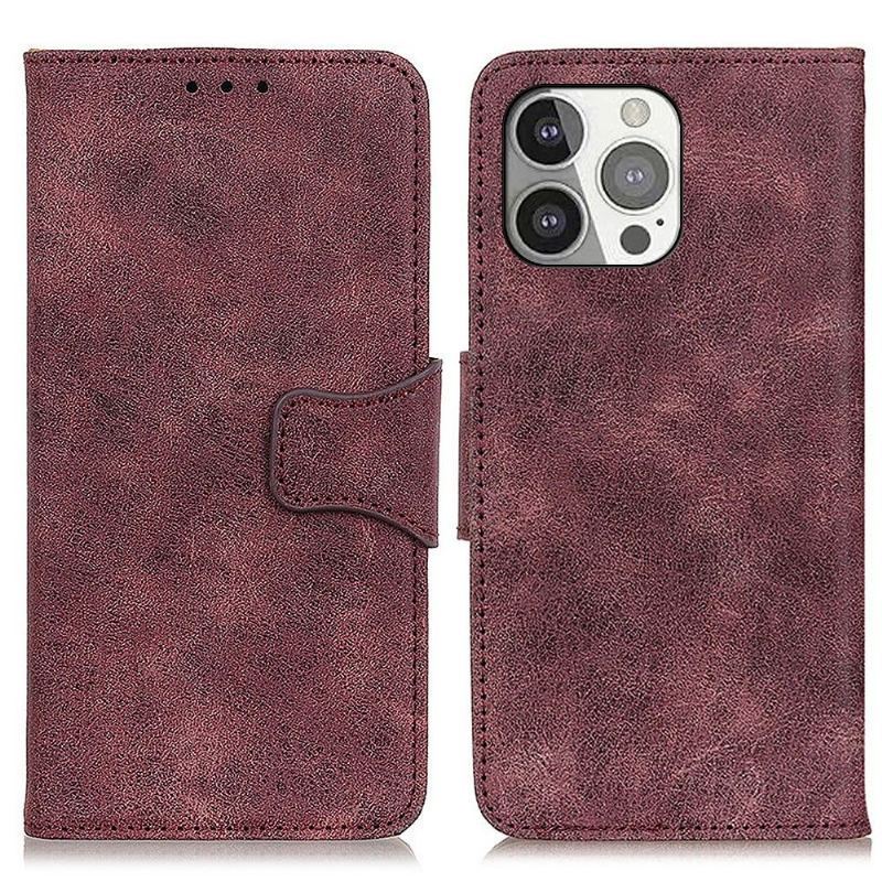 Etui do iPhone 13 Pro Obrzeża Edouard Faux Leather Vintage