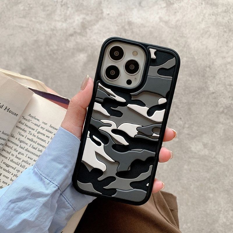 Etui do iPhone 13 Pro Rugged Wojskowy Kamuflaż