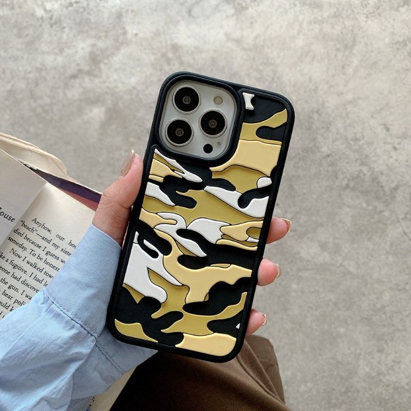 Etui do iPhone 13 Pro Rugged Wojskowy Kamuflaż