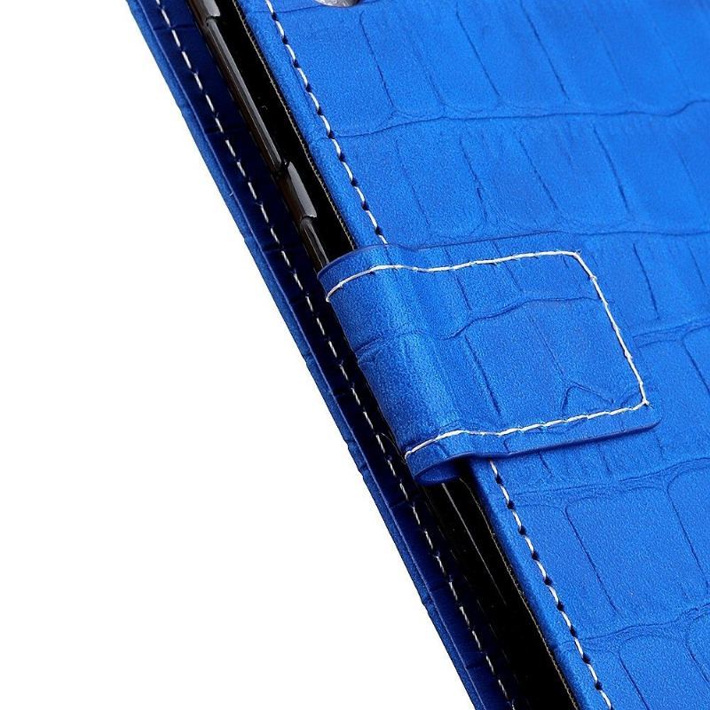 Skórzany Futerał do Honor 20 Anti-fall Croc Efekt Imitacji Skóry