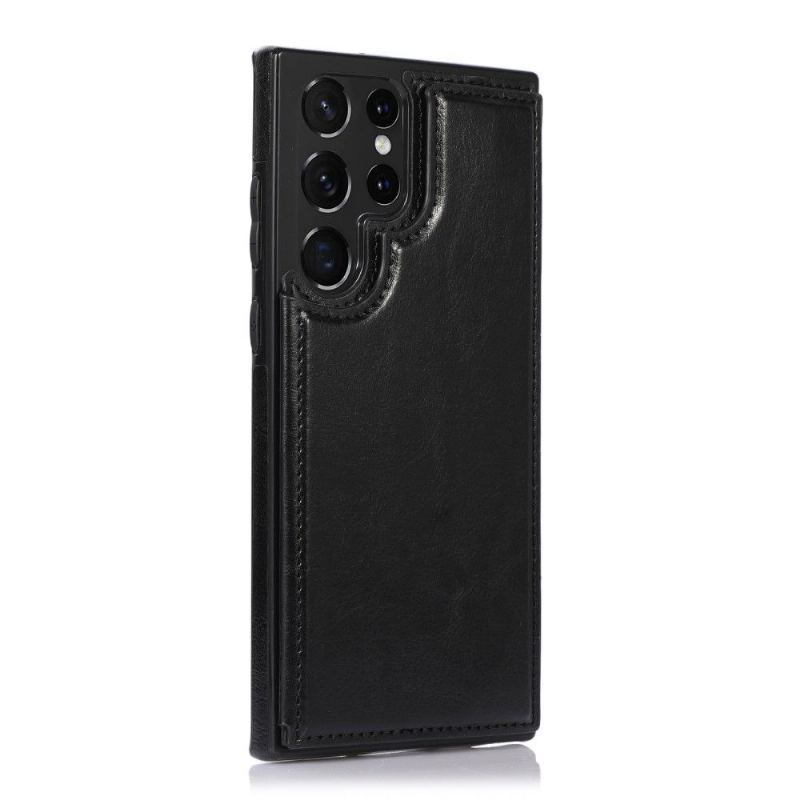 Etui do Samsung Galaxy S22 Ultra 5G Biznes Anna Etui Na Karty Ze Sztucznej Skóry