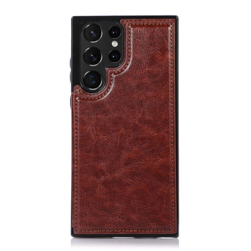 Etui do Samsung Galaxy S22 Ultra 5G Biznes Anna Etui Na Karty Ze Sztucznej Skóry