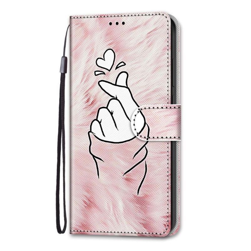 Etui Folio do Samsung Galaxy S22 Ultra 5G Koreańskie Serce