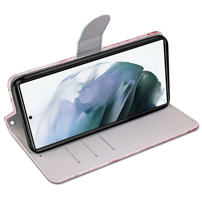 Etui Folio do Samsung Galaxy S22 Ultra 5G Koreańskie Serce