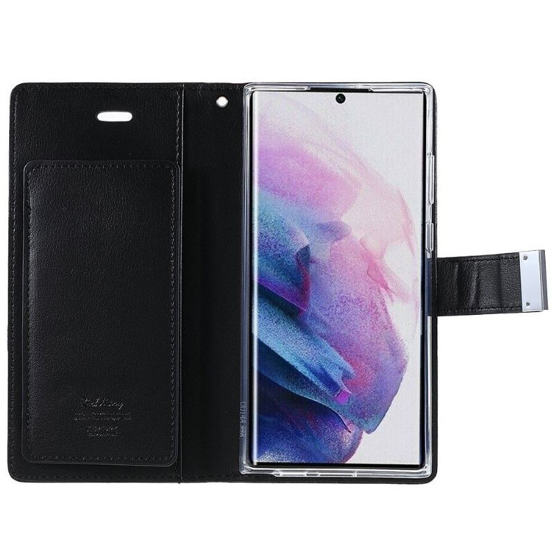 Etui Folio do Samsung Galaxy S22 Ultra 5G Obrzeża Bogata W Rtęć Premium