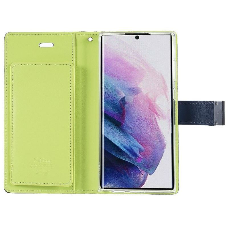 Etui Folio do Samsung Galaxy S22 Ultra 5G Obrzeża Bogata W Rtęć Premium