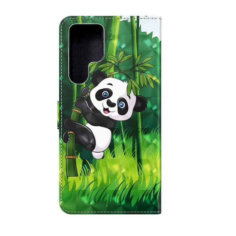 Etui Folio do Samsung Galaxy S22 Ultra 5G Panda Perched