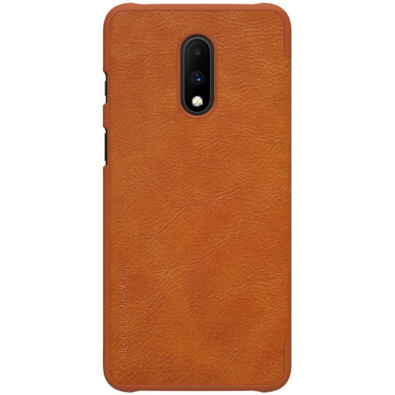 Etui do OnePlus 7 Etui Folio Nillkin Skórzana Tapicerka - Hawana