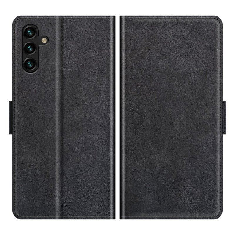 Etui Folio do Samsung Galaxy A13 5G / A04s Designerski Efekt Skóry