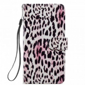 Etui Folio do Samsung Galaxy A13 5G / A04s Nadruk W Panterkę
