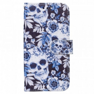 Etui Folio do Samsung Galaxy A13 5G / A04s Retro Czaszki