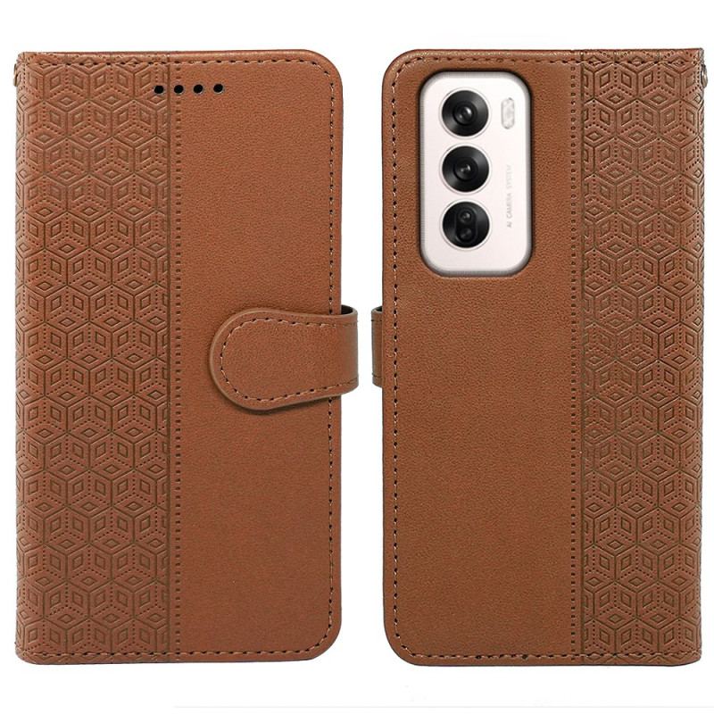 Etui Folio Oppo Reno 12 5g Fryz Poziomy