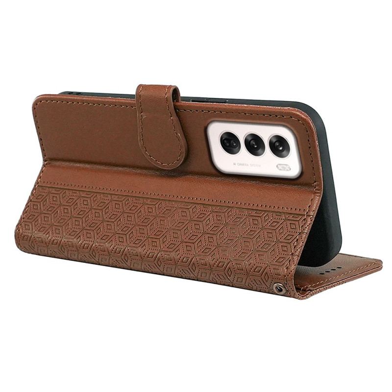 Etui Folio Oppo Reno 12 5g Fryz Poziomy