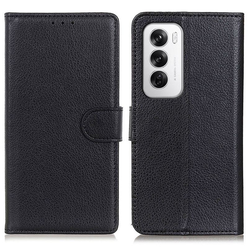Etui Folio Oppo Reno 12 5g Tradycyjna Sztuczna Skóra Etui Ochronne