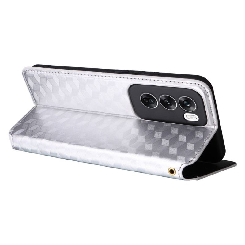 Flip Kotelot Oppo Reno 12 5g Etui Na Telefon Diamenty 3d