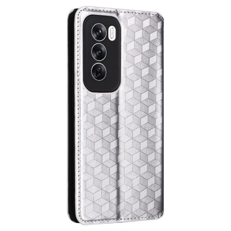 Flip Kotelot Oppo Reno 12 5g Etui Na Telefon Diamenty 3d