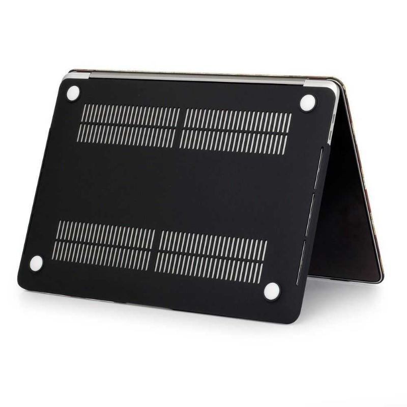 Macbook Pro 13 Case / Marmurowy Pasek Dotykowy – Czarny