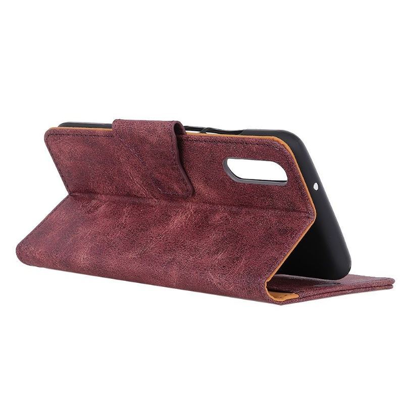 Etui Folio do Xiaomi Mi A3 Edouard W Stylu Vintage Ze Sztucznej Skóry
