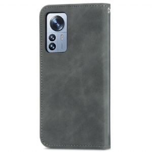 Etui Folio do Xiaomi 12 Pro Biznes Retro