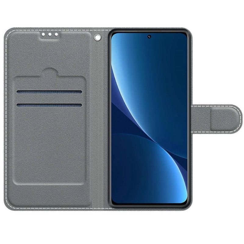 Etui Folio do Xiaomi 12 Pro Kobieta Kamuflaż