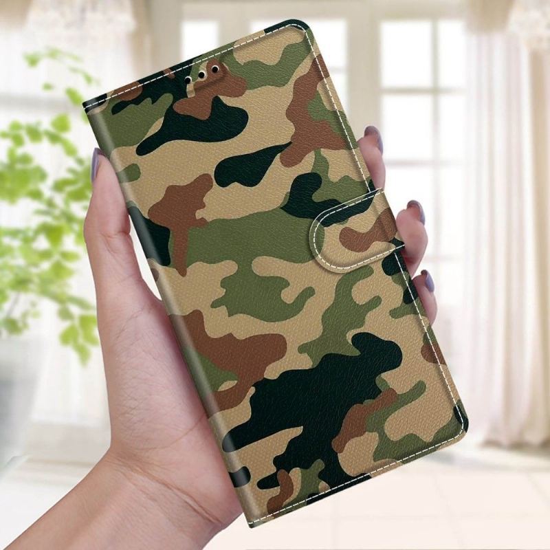 Etui Folio do Xiaomi 12 Pro Kobieta Kamuflaż