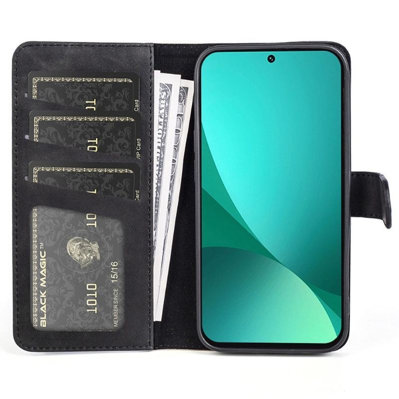 Etui Folio do Xiaomi 12 Pro Skórzany Futerał Bicolor Folio Stojak
