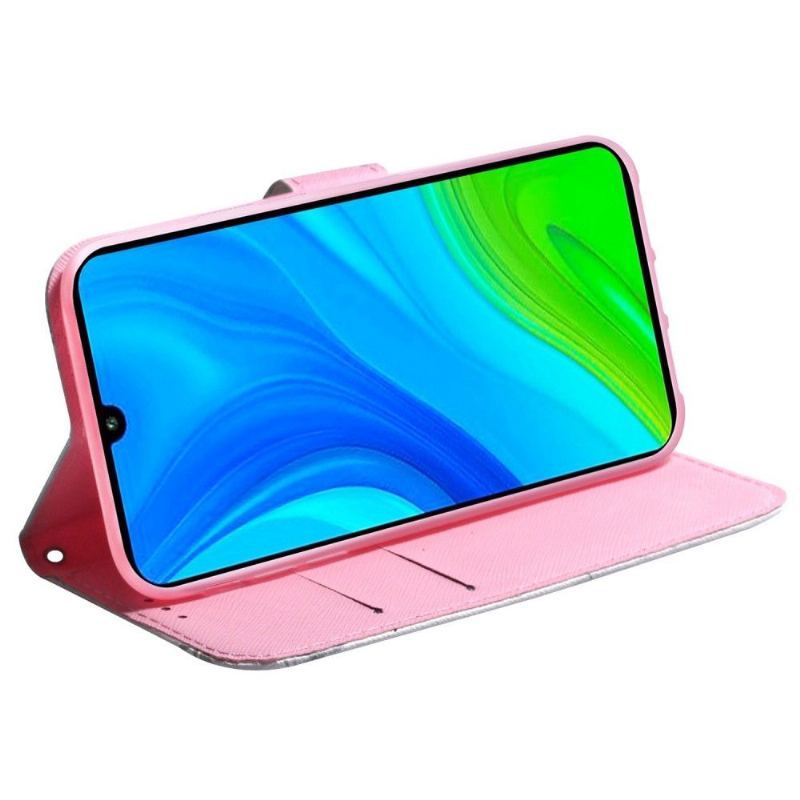Skórzany Futerał do Xiaomi 12 Pro Kwiat Magnolii